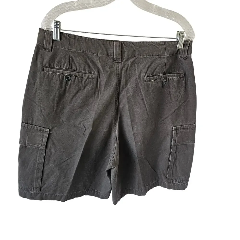 Club Room by Charter Club Men's Gray Cargo Shorts, Size 34